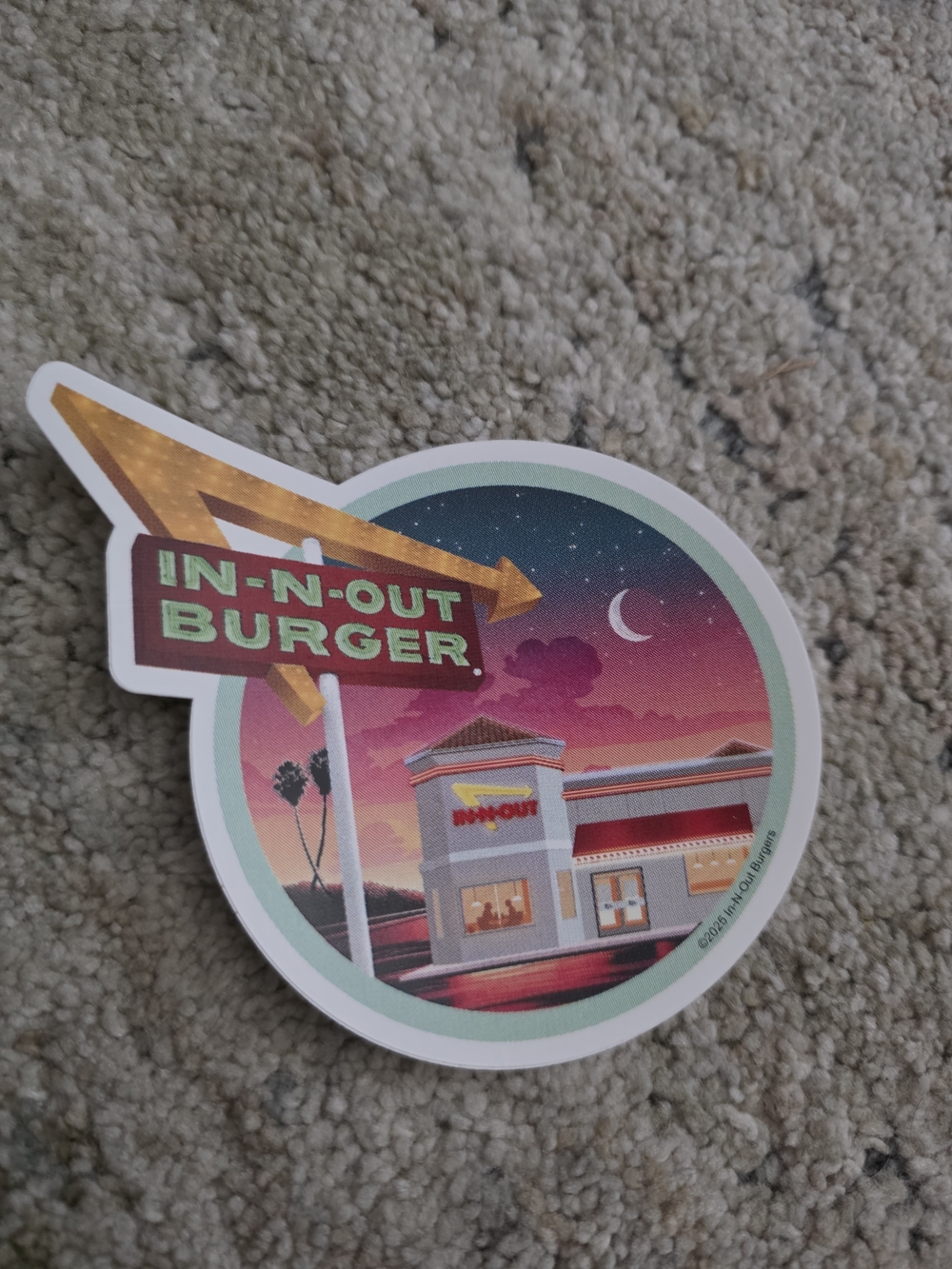 In & Our Sign Sticker